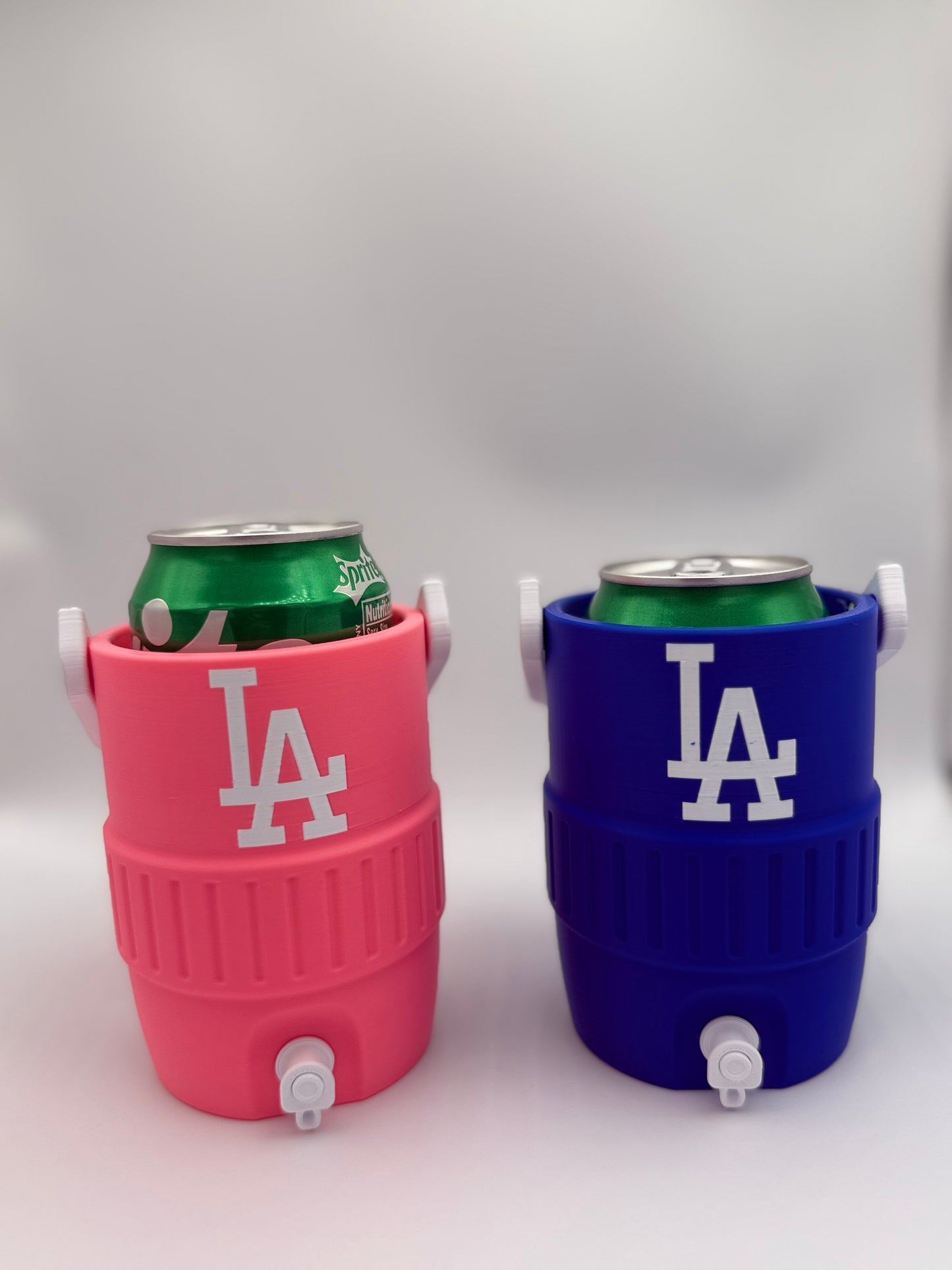 LA Dodgers Mini Water Cooler 3D Printed Can Holder, Baseball Fan Decor