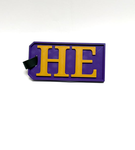 Custom Omega Psi Phi " Chapter" Luggage Tag