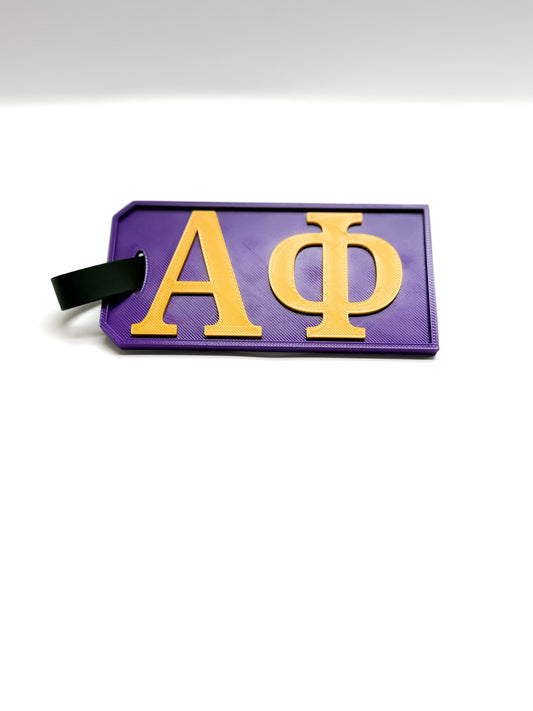 Custom Omega Psi Phi " Chapter" Luggage Tag