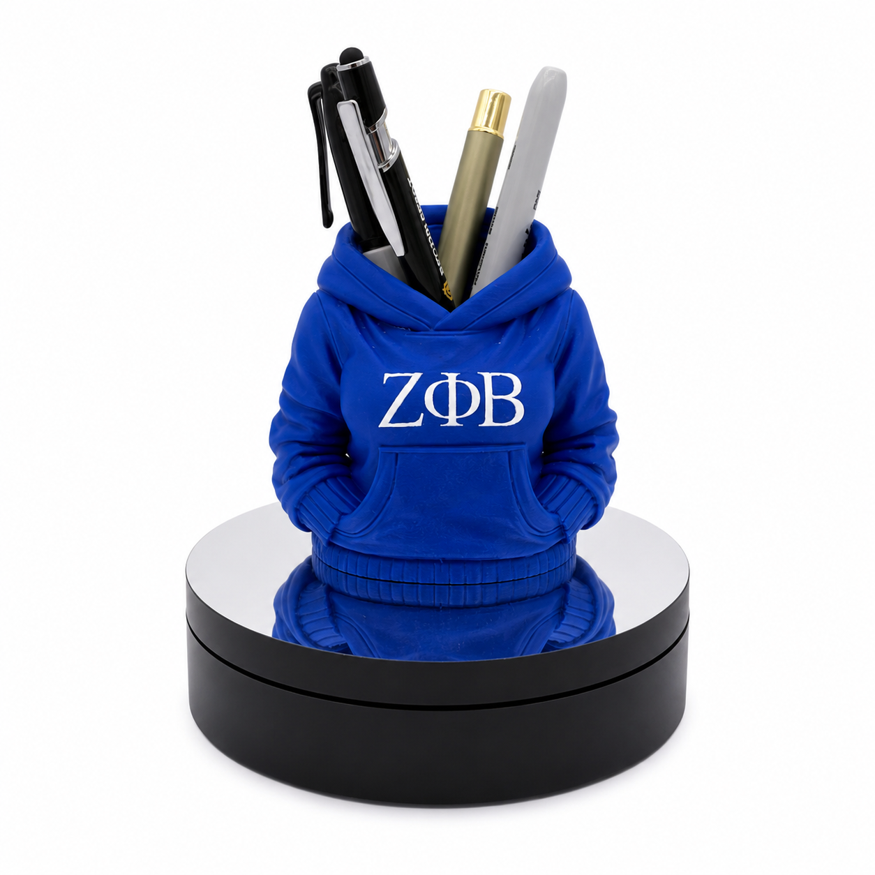 Zeta Phi Beta–Inspired Hoodie Pencil & Pen Holder | 3D-Printed Desk Organizer