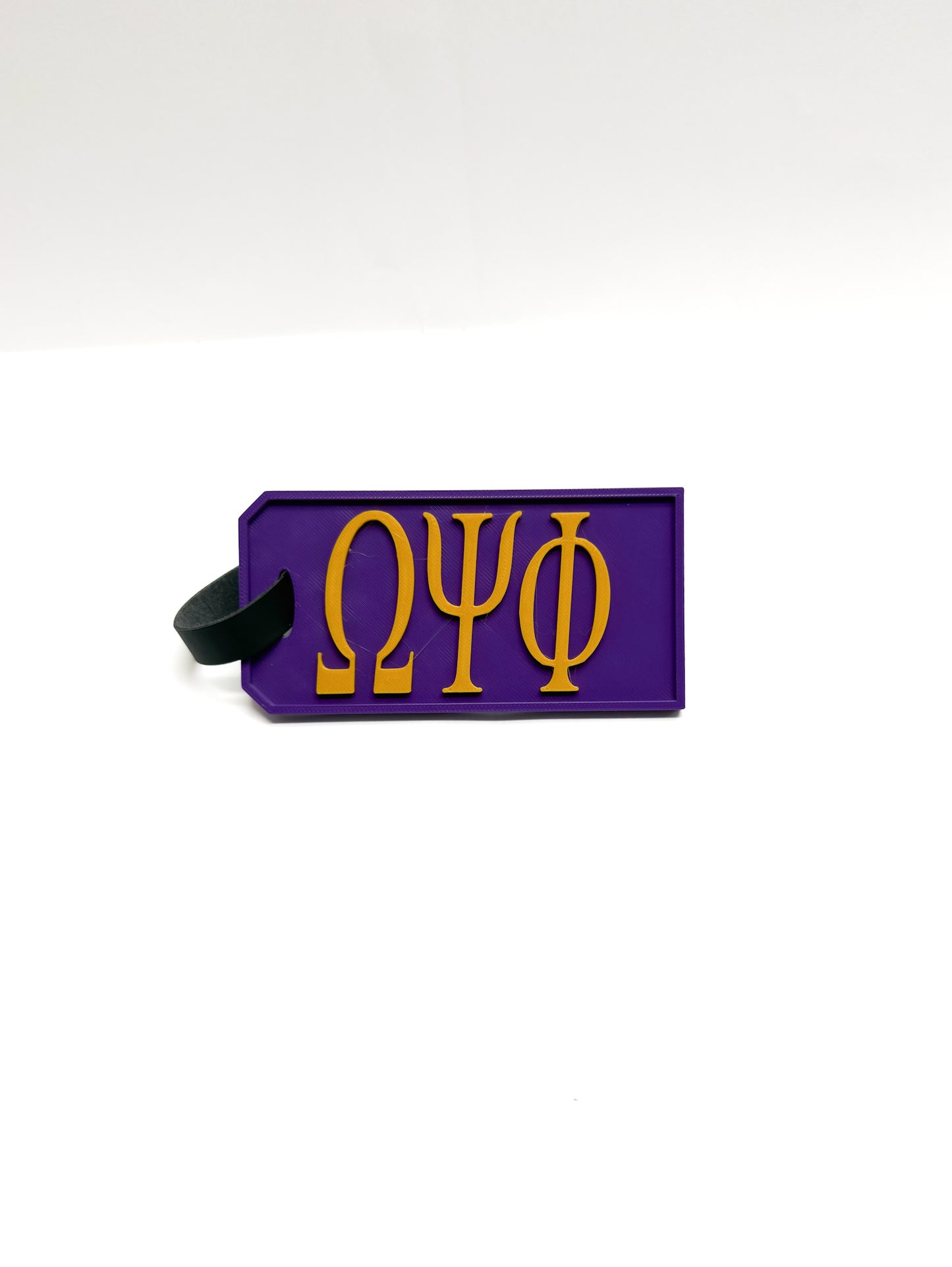 Omega Psi Phi Luggage Tag / Bag Tag