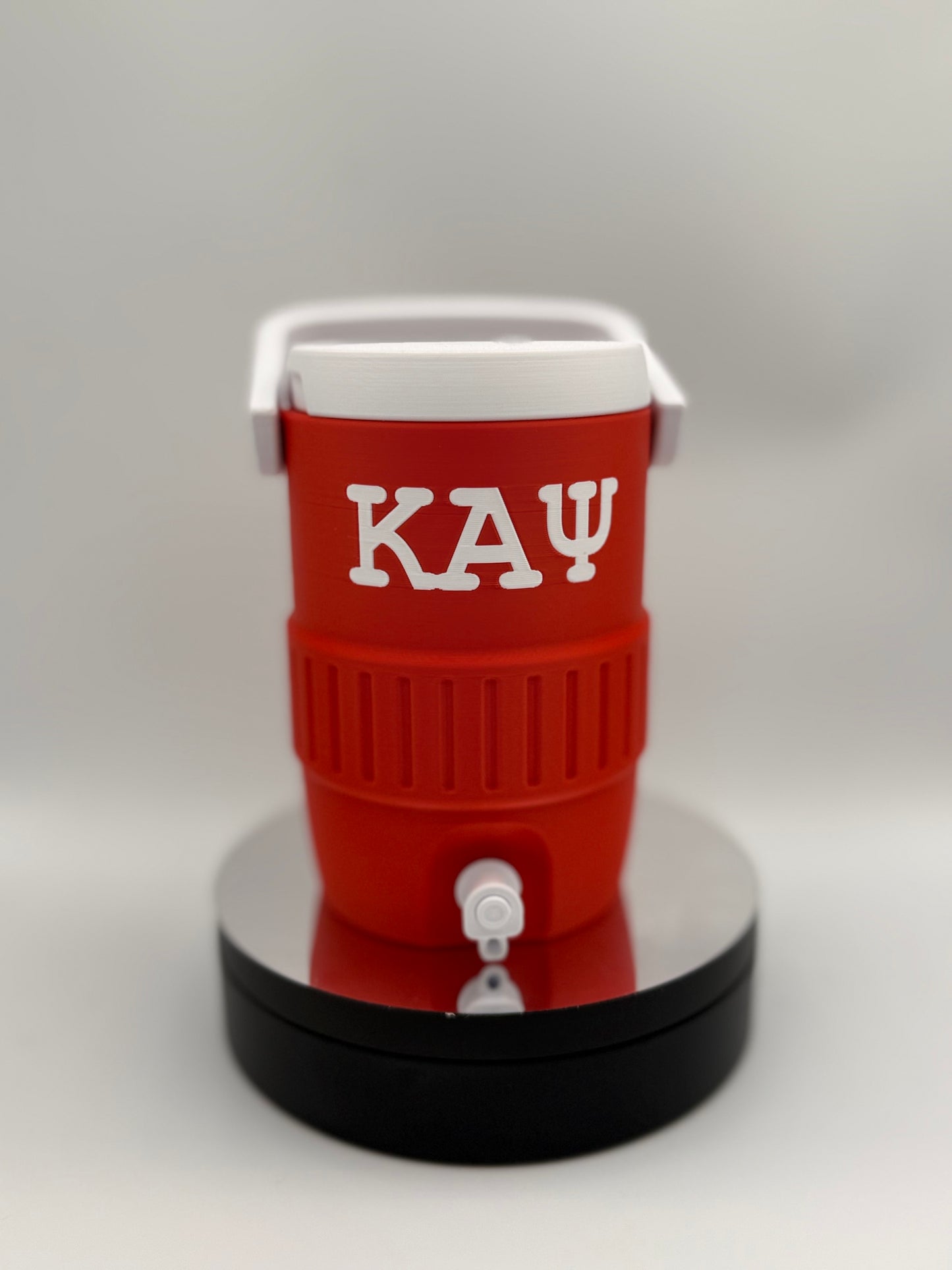 Kappa Alpha Psi Mini Water Cooler 3D Printed Can Holder