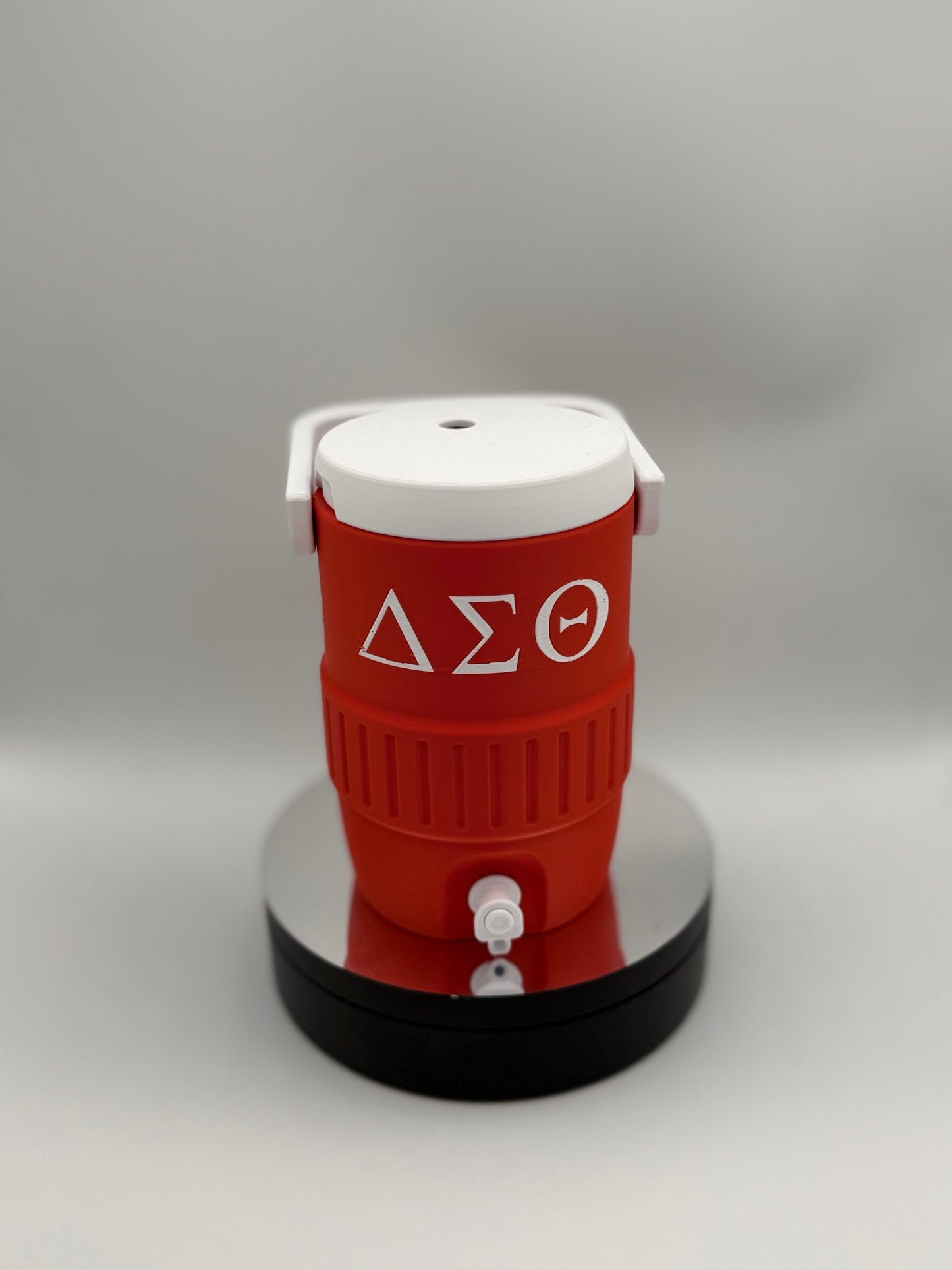 Delta Sigma Theta Mini Water Cooler 3D Printed Can Holder