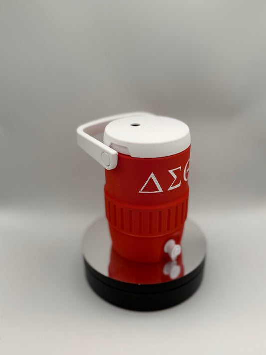 Delta Sigma Theta Mini Water Cooler 3D Printed Can Holder