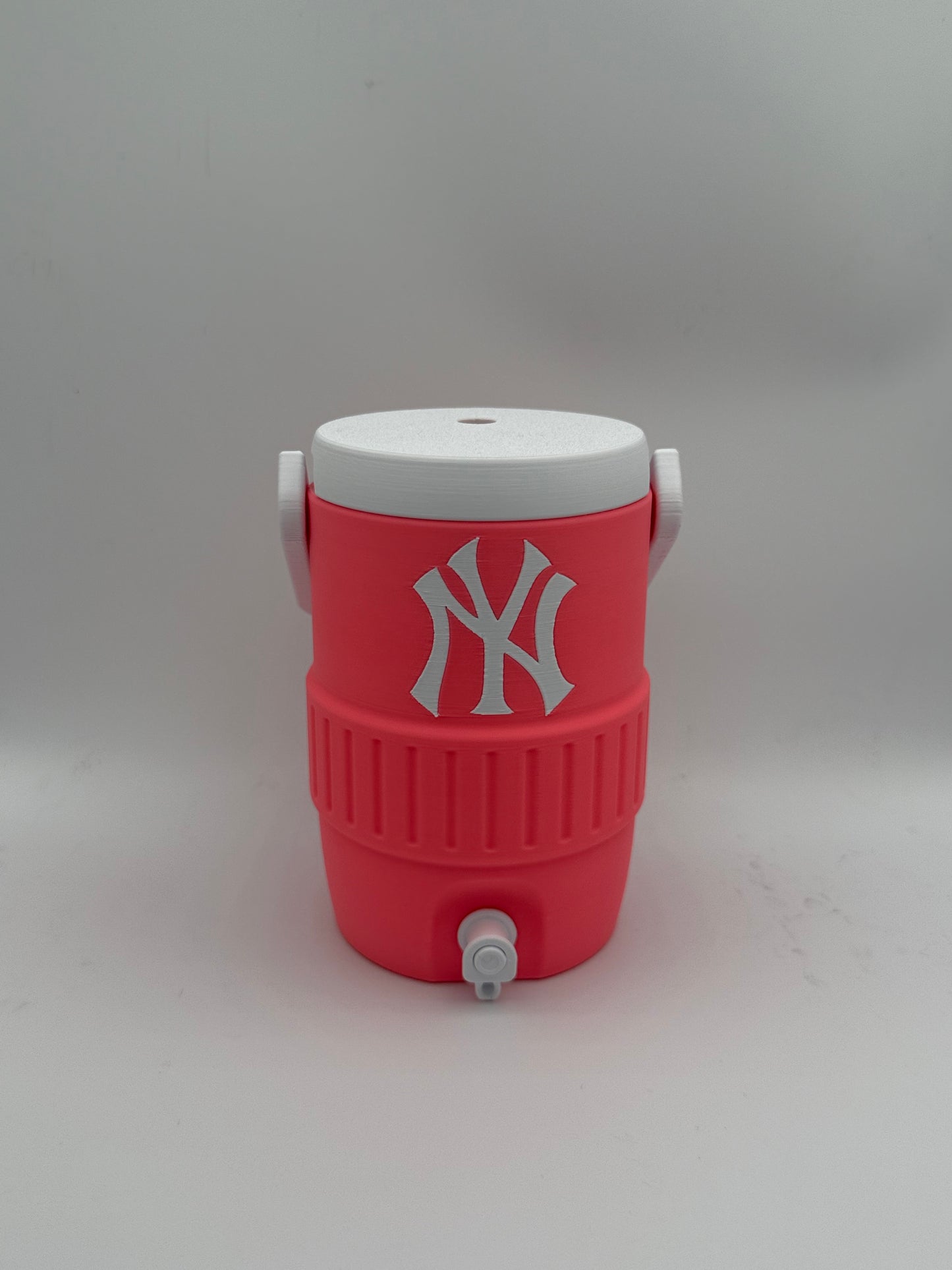 New York Mini Water Cooler 3D Printed Can Holder, Baseball Fan Decor