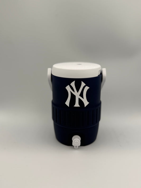 New York Mini Water Cooler 3D Printed Can Holder, Baseball Fan Decor