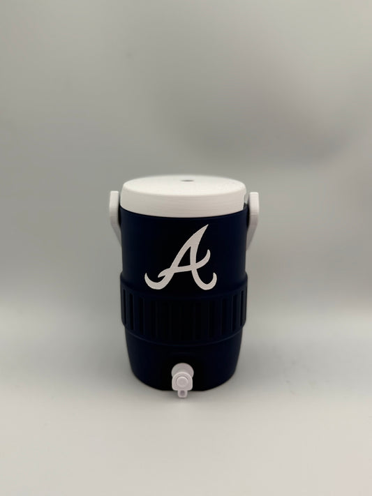Atlanta Mini Water Cooler 3D Printed Can Holder, Baseball Fan Decor